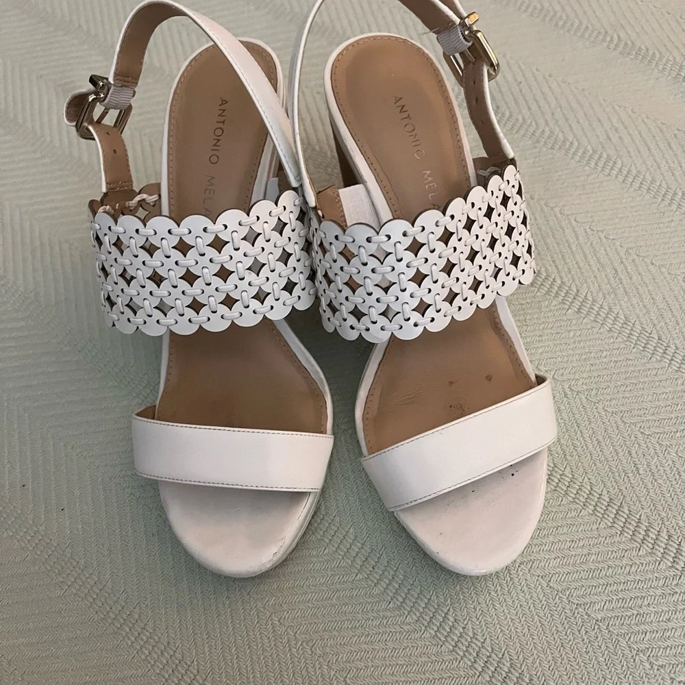 Antonio Melani‎ White Women's Wedges